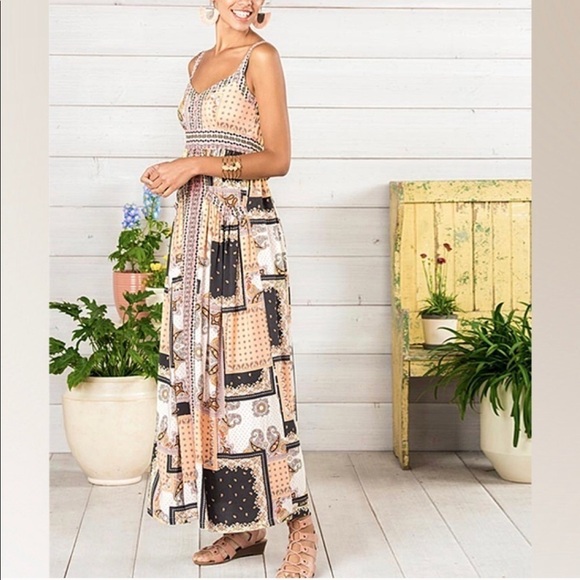 Matilda Jane Perfect Paisley Maxi Dress Patchwork - Picture 3 of 11